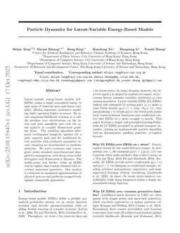 Particle Dynamics for Latent-Variable Energy-Based Models