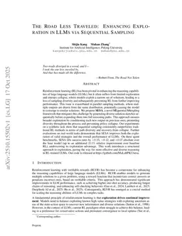 The Road Less Traveled: Enhancing Exploration in LLMs via Sequential Sampling