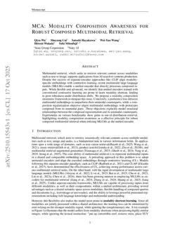 MCA: Modality Composition Awareness for Robust Composed Multimodal Retrieval