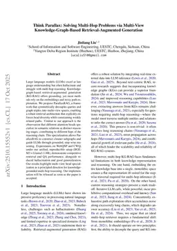 Think Parallax: Solving Multi-Hop Problems via Multi-View Knowledge-Graph-Based Retrieval-Augmented Generation