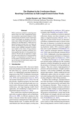 The Elephant in the Coreference Room: Resolving Coreference in Full-Length French Fiction Works