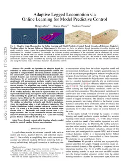 Adaptive Legged Locomotion via Online Learning for Model Predictive Control