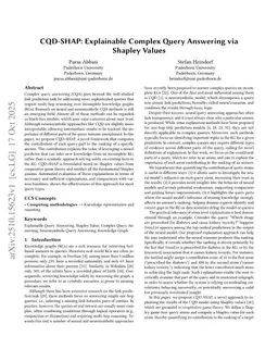 CQD-SHAP: Explainable Complex Query Answering via Shapley Values