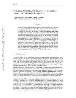 CarBoN: Calibrated Best-of-N Sampling Improves Test-time Reasoning