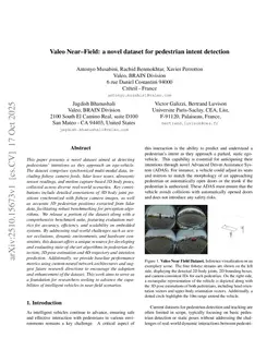 Valeo Near-Field: a novel dataset for pedestrian intent detection