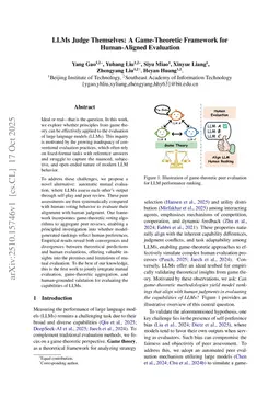 LLMs Judge Themselves: A Game-Theoretic Framework for Human-Aligned Evaluation