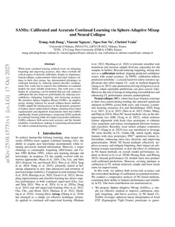 SAMix: Calibrated and Accurate Continual Learning via Sphere-Adaptive Mixup and Neural Collapse