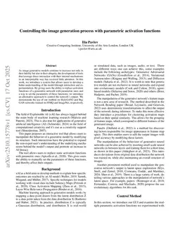 Controlling the image generation process with parametric activation functions