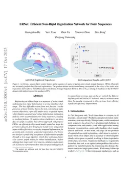 ERNet: Efficient Non-Rigid Registration Network for Point Sequences