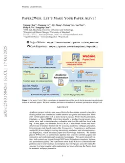 Paper2Web: Let's Make Your Paper Alive!