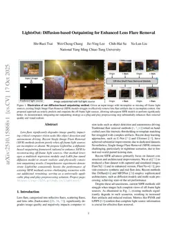 LightsOut: Diffusion-based Outpainting for Enhanced Lens Flare Removal