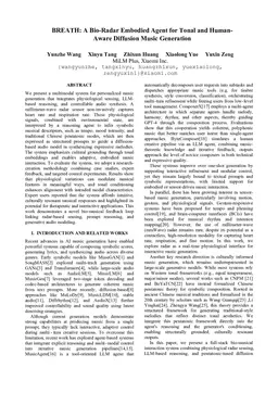 BREATH: A Bio-Radar Embodied Agent for Tonal and Human-Aware Diffusion Music Generation