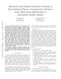 Quantum and Classical Machine Learning in Decentralized Finance: Comparative Evidence from Multi-Asset Backtesting of Automated Market Makers