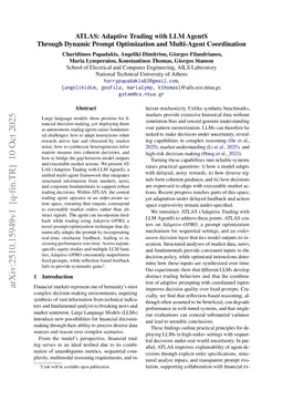 ATLAS: Adaptive Trading with LLM AgentS Through Dynamic Prompt Optimization and Multi-Agent Coordination
