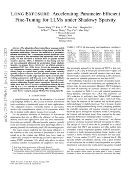 Long Exposure: Accelerating Parameter-Efficient Fine-Tuning for LLMs under Shadowy Sparsity