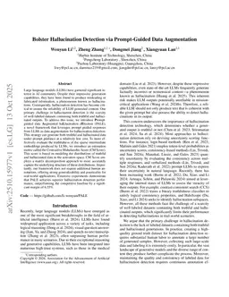 Bolster Hallucination Detection via Prompt-Guided Data Augmentation