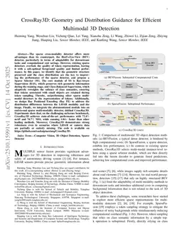 CrossRay3D: Geometry and Distribution Guidance for Efficient Multimodal 3D Detection