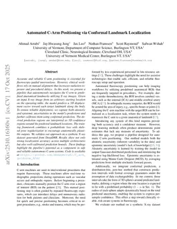 Automated C-Arm Positioning via Conformal Landmark Localization