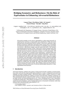 Bridging Symmetry and Robustness: On the Role of Equivariance in Enhancing Adversarial Robustness