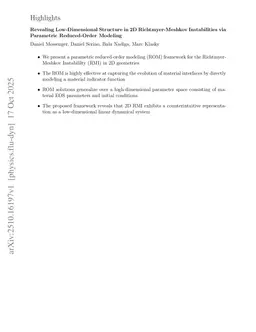 Revealing Low-Dimensional Structure in 2D Richtmyer-Meshkov Instabilities via Parametric Reduced-Order Modeling