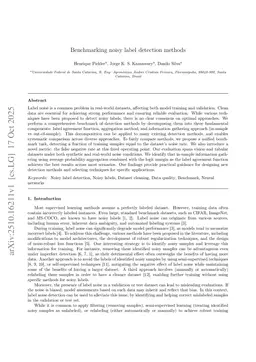 Benchmarking noisy label detection methods