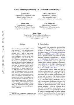 What Can String Probability Tell Us About Grammaticality?