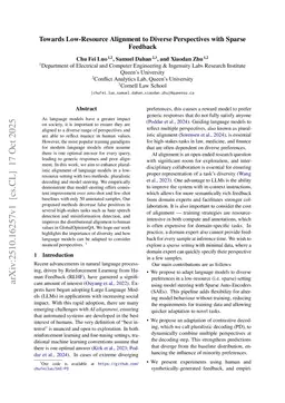 Towards Low-Resource Alignment to Diverse Perspectives with Sparse Feedback