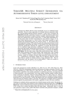 TokenAR: Multiple Subject Generation via Autoregressive Token-level enhancement