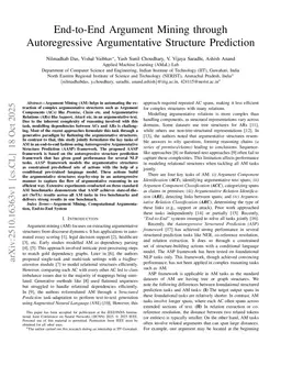End-to-End Argument Mining through Autoregressive Argumentative Structure Prediction