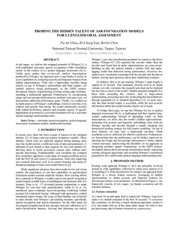 Probing the Hidden Talent of ASR Foundation Models for L2 English Oral Assessment