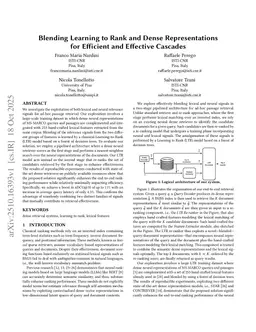 Blending Learning to Rank and Dense Representations for Efficient and Effective Cascades
