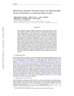 Modeling Expert Interactions in Sparse Mixture of Experts via Graph Structures