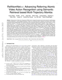 RefAtomNet++: Advancing Referring Atomic Video Action Recognition using Semantic Retrieval based Multi-Trajectory Mamba
