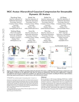 HGC-Avatar: Hierarchical Gaussian Compression for Streamable Dynamic 3D Avatars
