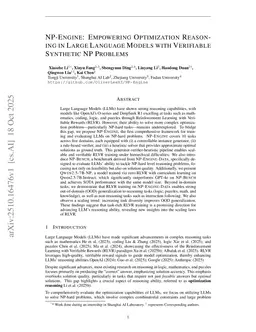 NP-Engine: Empowering Optimization Reasoning in Large Language Models with Verifiable Synthetic NP Problems