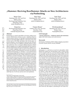 $ρ$Hammer: Reviving RowHammer Attacks on New Architectures via Prefetching