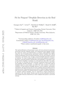 Fit for Purpose? Deepfake Detection in the Real World