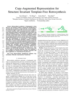 Copy-Augmented Representation for Structure Invariant Template-Free Retrosynthesis