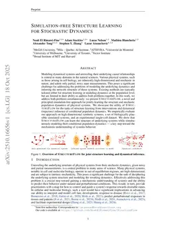 Simulation-free Structure Learning for Stochastic Dynamics