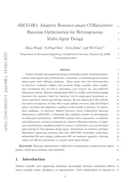 ARCO-BO: Adaptive Resource-aware COllaborative Bayesian Optimization for Heterogeneous Multi-Agent Design