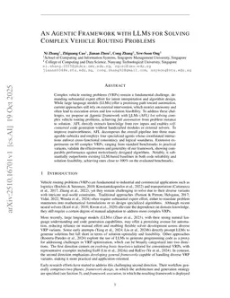 An Agentic Framework with LLMs for Solving Complex Vehicle Routing Problems