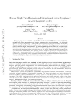 Beacon: Single-Turn Diagnosis and Mitigation of Latent Sycophancy in Large Language Models