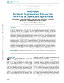 An Efficient Semantic Segmentation Decoder for In-Car or Distributed Applications