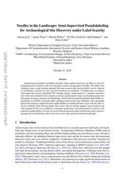 Needles in the Landscape: Semi-Supervised Pseudolabeling for Archaeological Site Discovery under Label Scarcity