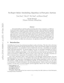 No-Regret Online Autobidding Algorithms in First-price Auctions
