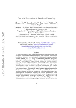Domain Generalizable Continual Learning