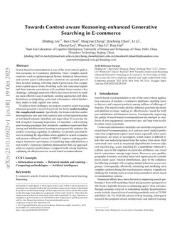 Towards Context-aware Reasoning-enhanced Generative Searching in E-commerce