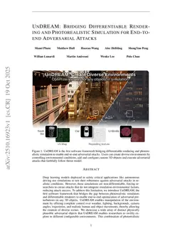 UNDREAM: Bridging Differentiable Rendering and Photorealistic Simulation for End-to-end Adversarial Attacks