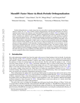 MuonBP: Faster Muon via Block-Periodic Orthogonalization
