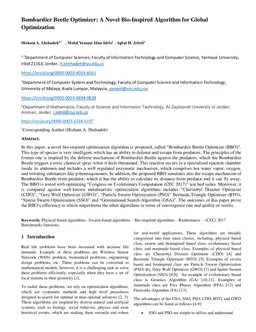 Bombardier Beetle Optimizer: A Novel Bio-Inspired Algorithm for Global Optimization